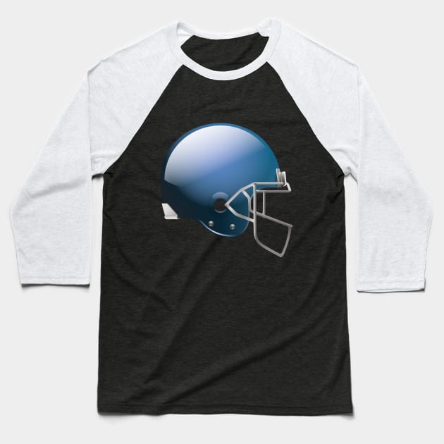 Original Football Helmet In Navy Color Baseball T-Shirt by Dmitriy